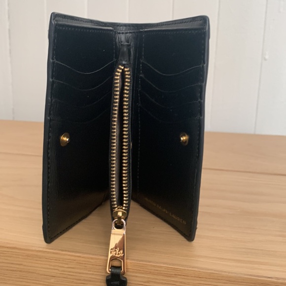 Lauren Ralph Lauren Black Card Case/Mini Wallet - Picture 7 of 9